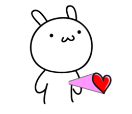 The rabbit which nothing considers sticker #1725706