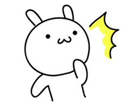 The rabbit which nothing considers sticker #1725707