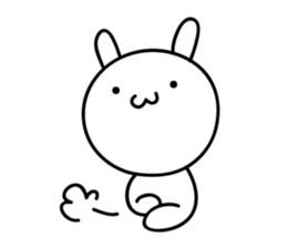 The rabbit which nothing considers sticker #1725716