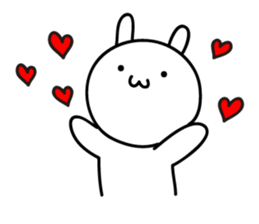 The rabbit which nothing considers sticker #1725717