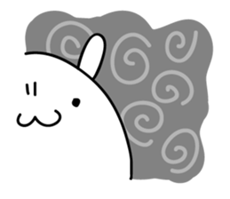 The rabbit which nothing considers sticker #1725723