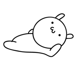 The rabbit which nothing considers sticker #1725724