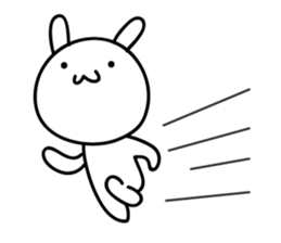 The rabbit which nothing considers sticker #1725725