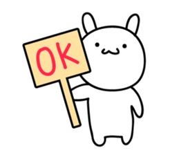 The rabbit which nothing considers sticker #1725726