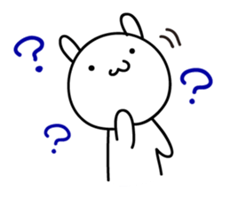 The rabbit which nothing considers sticker #1725737