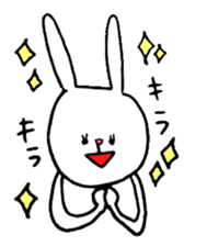 The sassy rabbit. sticker #1726956