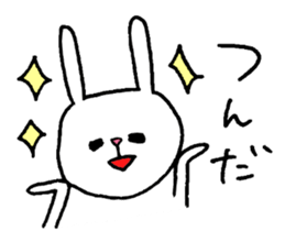 The sassy rabbit. sticker #1726964