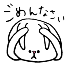 The sassy rabbit. sticker #1726965