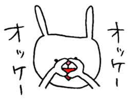 The sassy rabbit. sticker #1726973