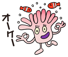 Sea anemone/ISOGIN-CHAN sticker #1727349