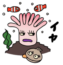 Sea anemone/ISOGIN-CHAN sticker #1727352
