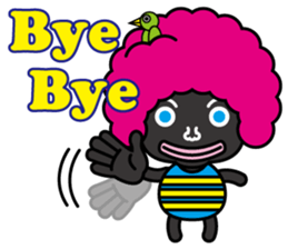Afro hair Mr.Bobo sticker #1728867