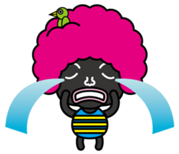 Afro hair Mr.Bobo sticker #1728882