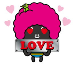 Afro hair Mr.Bobo sticker #1728888