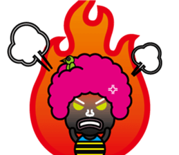Afro hair Mr.Bobo sticker #1728889