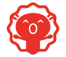 'KAOMOJI-SAN' Hanko Sticker sticker #1729745