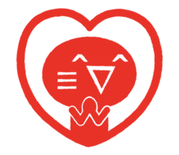 'KAOMOJI-SAN' Hanko Sticker sticker #1729746