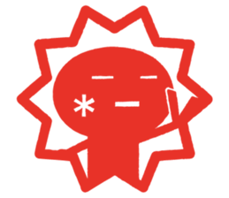 'KAOMOJI-SAN' Hanko Sticker sticker #1729747