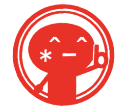 'KAOMOJI-SAN' Hanko Sticker sticker #1729748