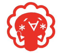 'KAOMOJI-SAN' Hanko Sticker sticker #1729749