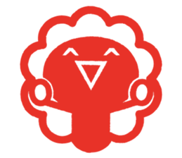 'KAOMOJI-SAN' Hanko Sticker sticker #1729752