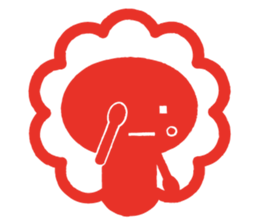 'KAOMOJI-SAN' Hanko Sticker sticker #1729759