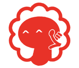 'KAOMOJI-SAN' Hanko Sticker sticker #1729765