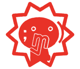 'KAOMOJI-SAN' Hanko Sticker sticker #1729768