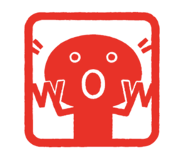 'KAOMOJI-SAN' Hanko Sticker sticker #1729769