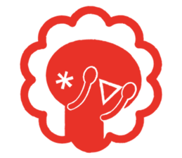 'KAOMOJI-SAN' Hanko Sticker sticker #1729771