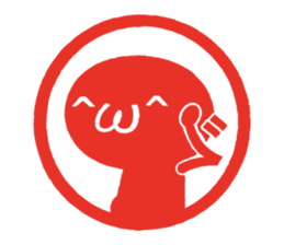 'KAOMOJI-SAN' Hanko Sticker sticker #1729772