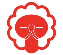 'KAOMOJI-SAN' Hanko Sticker sticker #1729776