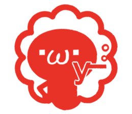 'KAOMOJI-SAN' Hanko Sticker sticker #1729779