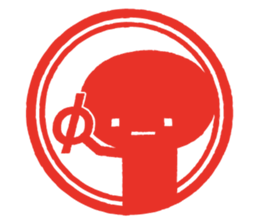 'KAOMOJI-SAN' Hanko Sticker sticker #1729780