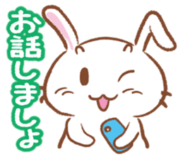 Three talking pretty rabbits sticker #1729923