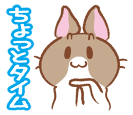 Three talking pretty rabbits sticker #1729937