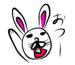 Yasagure rabbit sometimes Bear sticker #1730466