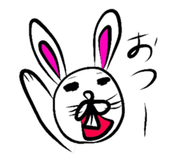 Yasagure rabbit sometimes Bear sticker #1730466