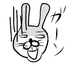 Yasagure rabbit sometimes Bear sticker #1730471