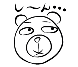 Yasagure rabbit sometimes Bear sticker #1730475