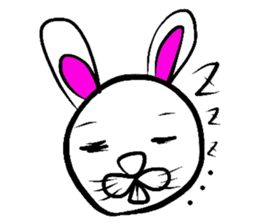 Yasagure rabbit sometimes Bear sticker #1730476