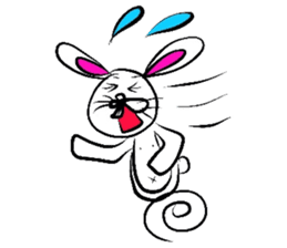 Yasagure rabbit sometimes Bear sticker #1730478