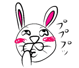 Yasagure rabbit sometimes Bear sticker #1730479