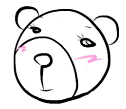 Yasagure rabbit sometimes Bear sticker #1730483