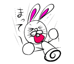 Yasagure rabbit sometimes Bear sticker #1730490