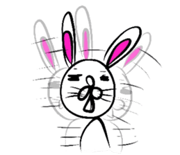 Yasagure rabbit sometimes Bear sticker #1730502