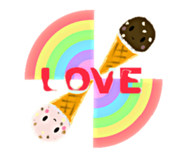 pretty ice cream sticker #1731118
