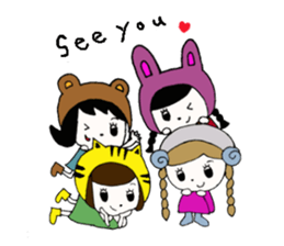 Animal Girls Collection(English) sticker #1732144