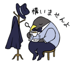 Gentlemman Penguin sticker #1732755