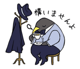 Gentlemman Penguin sticker #1732755